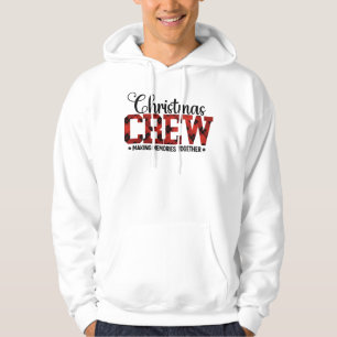 Christmas CREW – Buffalo Plaid Matching Family Hoodie