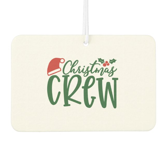 Christmas Crew Car Air Freshener (Front)