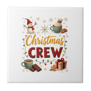 Christmas Crew Ceramic Tile
