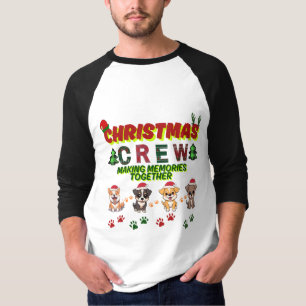 Christmas Crew Dog Shirt- Christmas dogs family  T-Shirt