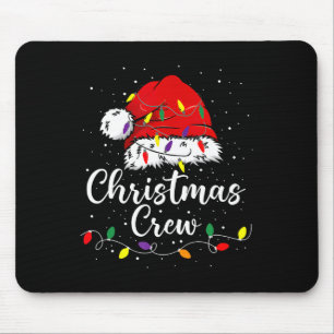 Christmas Crew Family Christmas Pajama Group Match Mouse Pad