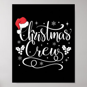 Christmas Crew Family Group Matching Christmas Paj Poster