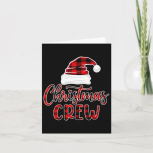 Christmas Crew Family Matching Xmas Santa Elf Buff Card