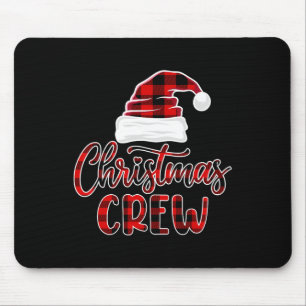 Christmas Crew Family Matching Xmas Santa Elf Buff Mouse Pad