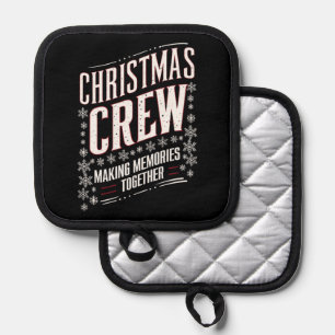 Christmas Crew Family Matching Xmas Squad Pot Holder
