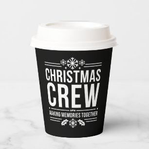Christmas Crew Family Reunion Graphic Xmas Holiday Paper Cups
