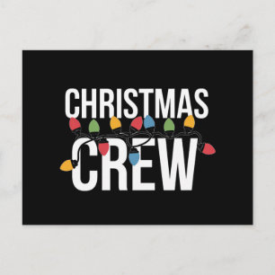 Christmas Crew Family Xmas Holiday Postcard