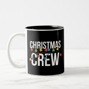 Christmas Crew Family Xmas Holiday Two-Tone Coffee Mug