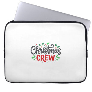 Christmas Crew Festive Holiday Laptop Sleeve