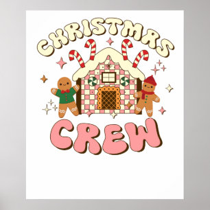 christmas crew ginger bread poster