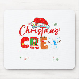 Christmas Crew Making Memories Together Xmas Light Mouse Pad