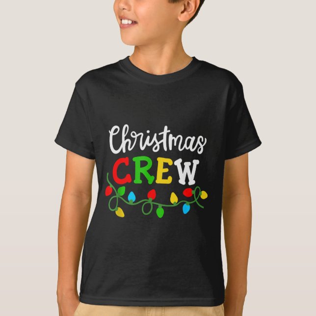 Christmas Crew Matching Family Xmas Party Men Wome T-Shirt (Front)