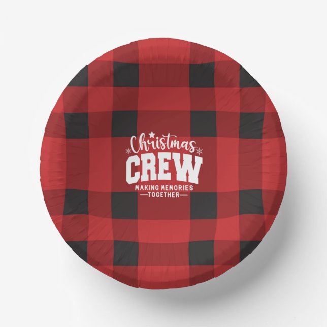  Christmas Crew  Paper Plate (Front)