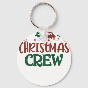christmas crew party key ring