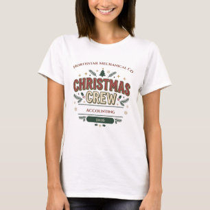 Christmas Crew Personalised Matching Company T-Shirt