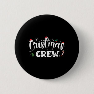 Christmas Crew Santa Family Matching Group Xmas Bo 6 Cm Round Badge