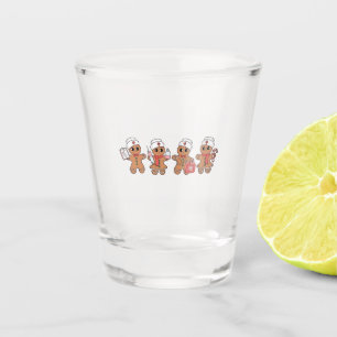 Christmas Crew Santa Gingerbread Nursing Squad Shot Glass