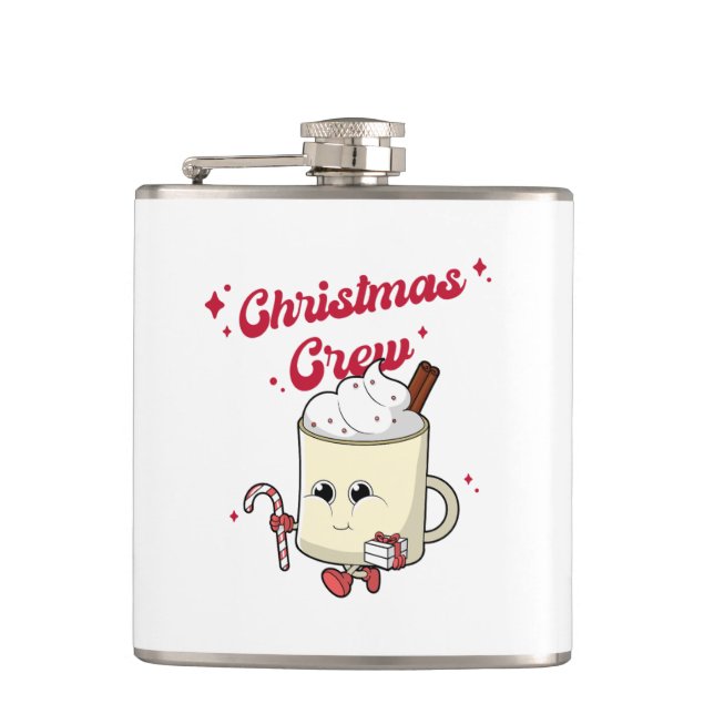 Christmas Crew Wrapped Flask (Front)
