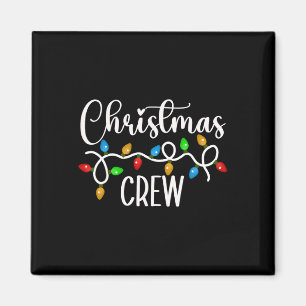 Christmas Crew Xmas Lights Family Matching Pyjamas Magnet