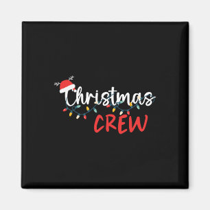 Christmas Crew Xmas Lights Family Matching Pyjamas Magnet