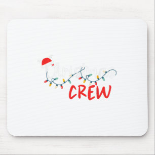 Christmas Crew Xmas Lights Family Matching Pyjamas Mouse Pad