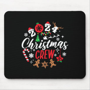 Christmas Crew Xmas Lights Family Matching Pyjamas Mouse Pad