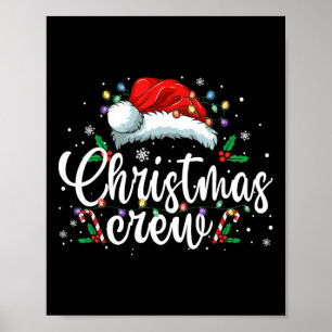Christmas Crew Xmas Lights Family Matching Pyjamas Poster