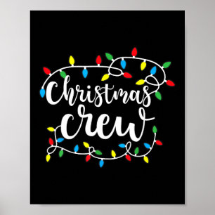 Christmas Crew Xmas Lights Family Matching Pyjamas Poster