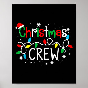 Christmas Crew Xmas Pj Christmas Family Matching P Poster