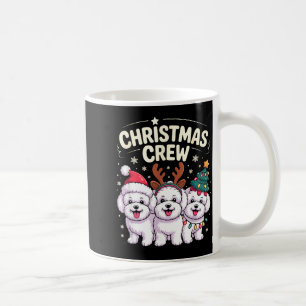 Christmas Crew Xmas Puppy Dog Funny Christmas Bich Coffee Mug