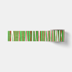 Christmas Crisscross, red and green Satin Ribbon