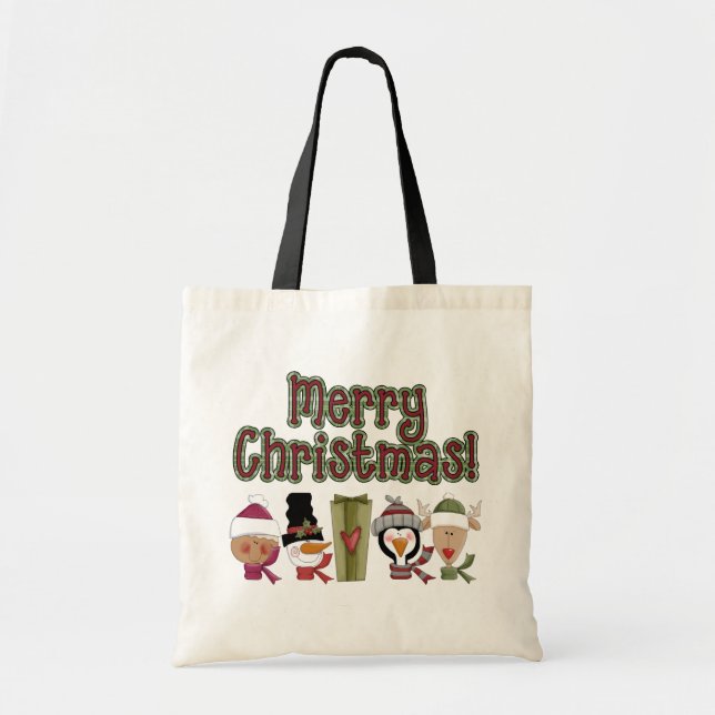 Christmas Critters Gift Tote Bag (Front)