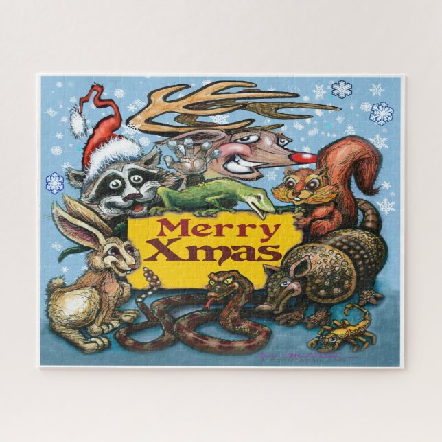 Christmas Critters Jigsaw Puzzle (Horizontal)