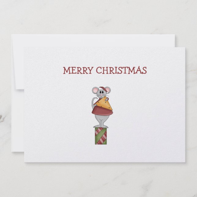 Christmas Critters · Mouse Holiday Card (Front)