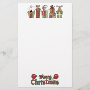 Christmas Critters Stationery