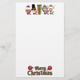 Christmas Critters Stationery