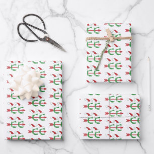 Christmas © Cross Country Running Wrapping Paper