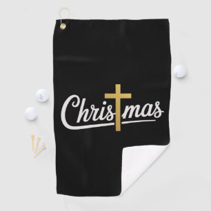 Christmas Cross Family Matching Jesus Gift Idea Golf Towel