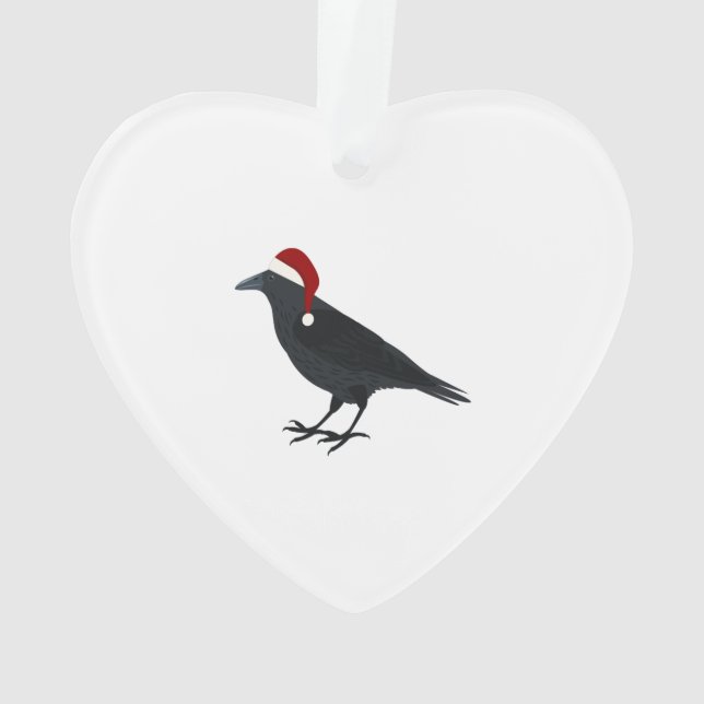 Christmas Crow Ornament (Back)