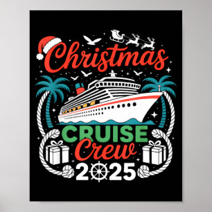 Christmas Cruise Crew 2025 Matching Poster