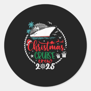 Christmas Cruise Crew 2025 Xmas Family Pajamas Hol Classic Round Sticker