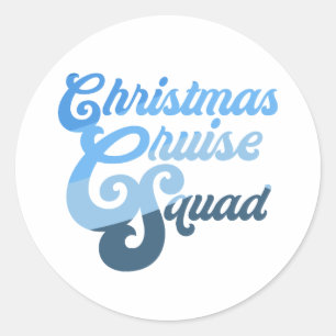 Christmas Cruise Squad Classic Round Sticker