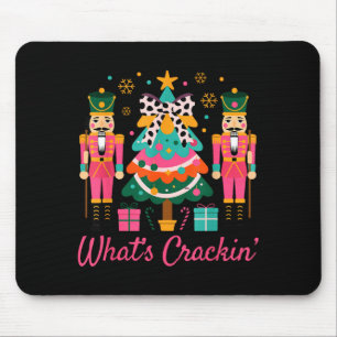 Christmas Crushing It Nutcracker - Funny Retro Ugl Mouse Pad
