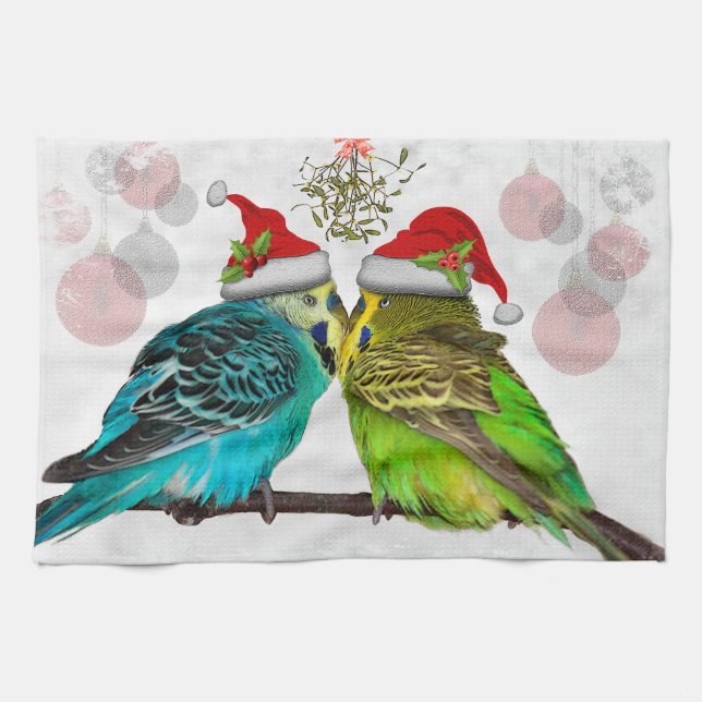 Christmas Cuddles Kitchen Towel (Horizontal)