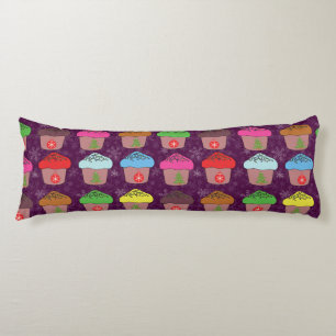 Christmas cup cakes body cushion
