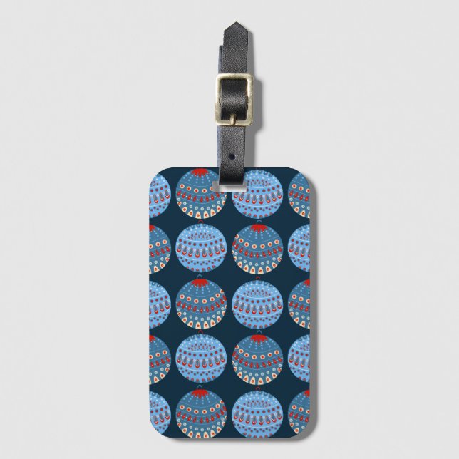 Christmas cup luggage tag (Front Vertical)