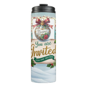 Christmas cup "You're Invited"