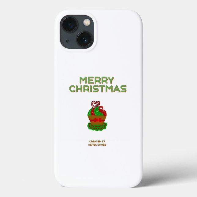 Christmas Cupcake Apple iPhone 13 Case (Back)