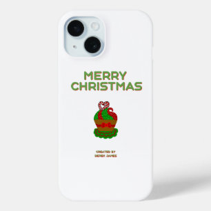 Christmas Cupcake Apple iPhone 15 Case