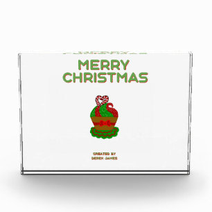 Christmas Cupcake Horizontal Photo Block